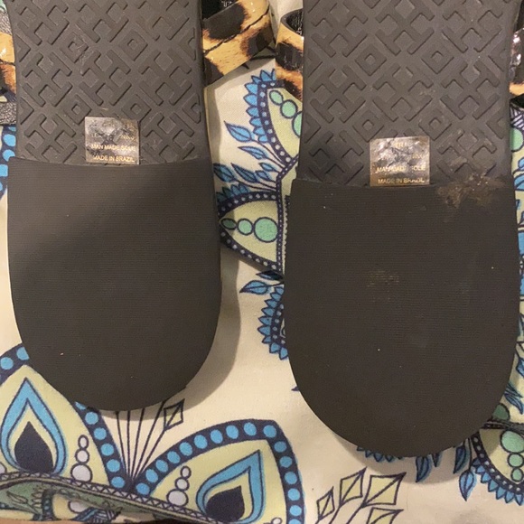 [SOLD] Tory Burch Miller Patent Leopard Sandals - Picture 2 of 6